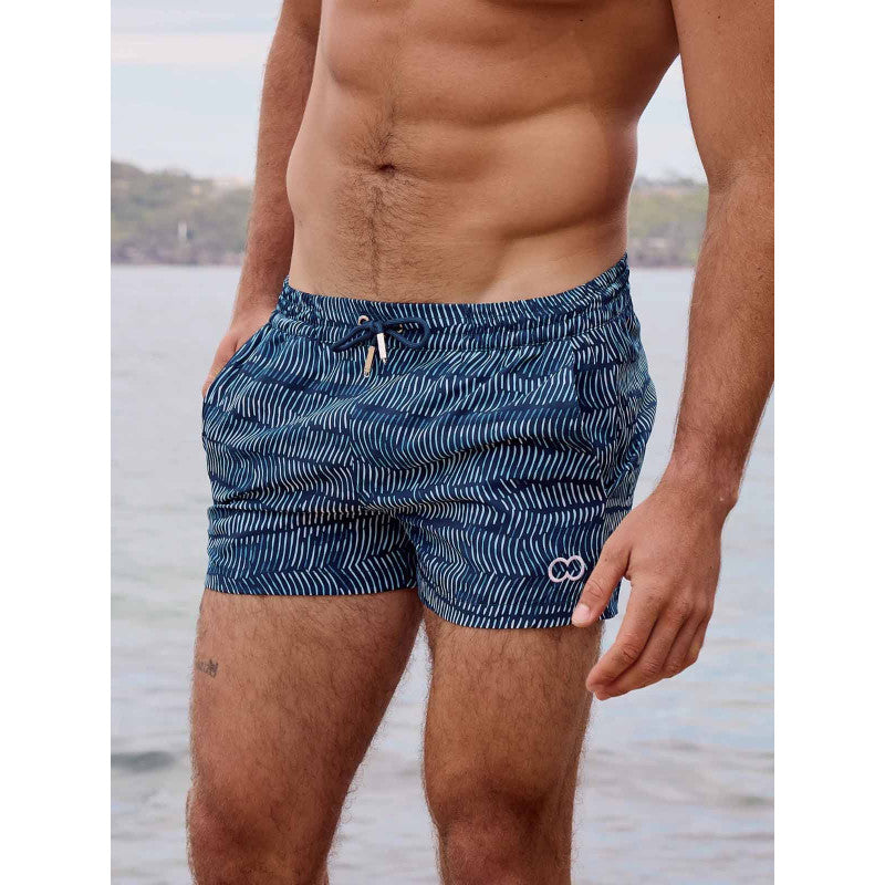 2Eros Bronte Print Swim Shorts Naiad Navy