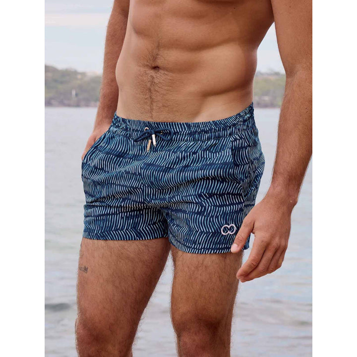 2Eros Bronte Print Swim Shorts Naiad Navy