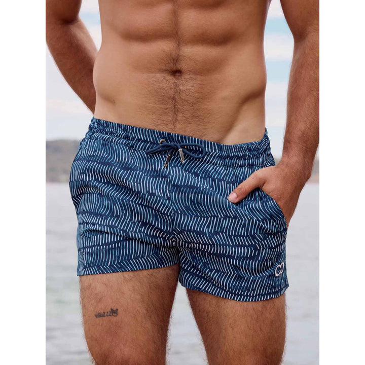 2Eros Bronte Print Swim Shorts Naiad Navy