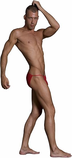 MOB Men's Sheer Bikini: Red