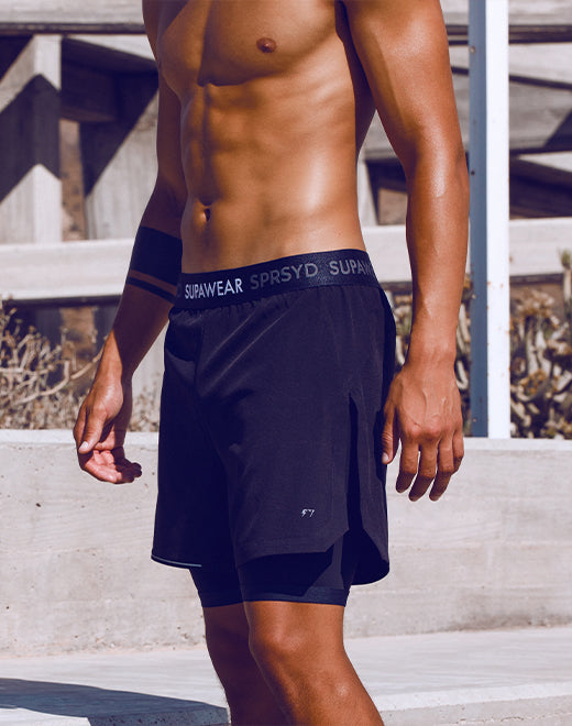 Supa Pro Workout Shorts - Black