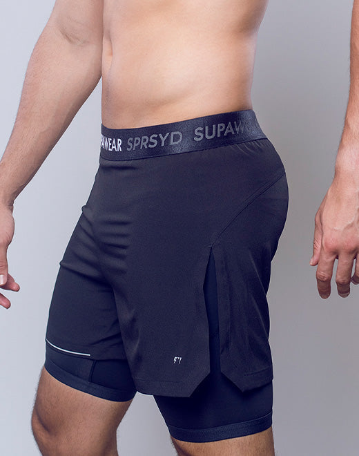 Supa Pro Workout Shorts - Black