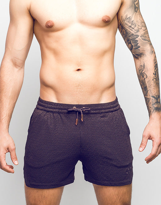 2eros S90 Textured Shorts - Signet Cocoa Black