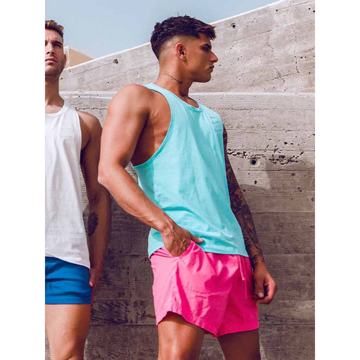 SUPAWEAR RACER BACK SINGLET TURQUOISE BLUE