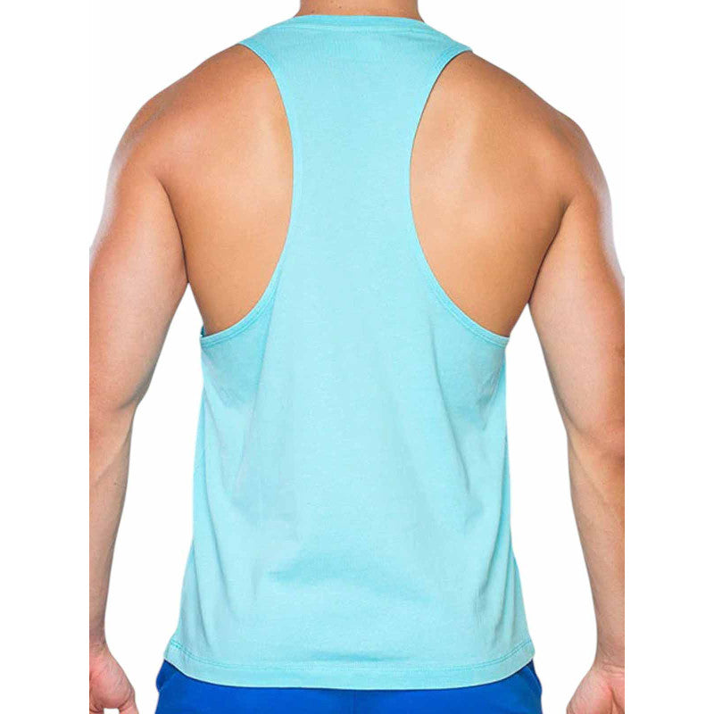 SUPAWEAR RACER BACK SINGLET TURQUOISE BLUE