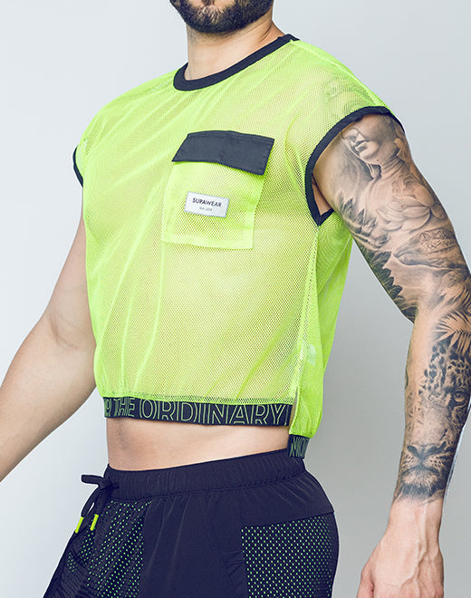 SUPAWEAR NEON MESH TOP