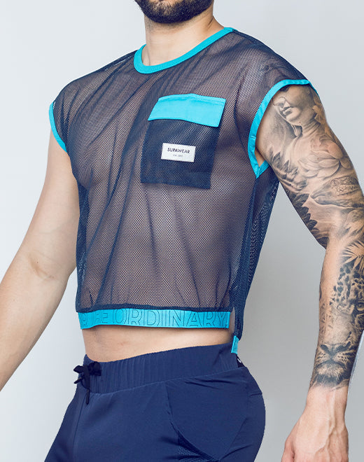 SUPAWEAR NEON MESH TOP