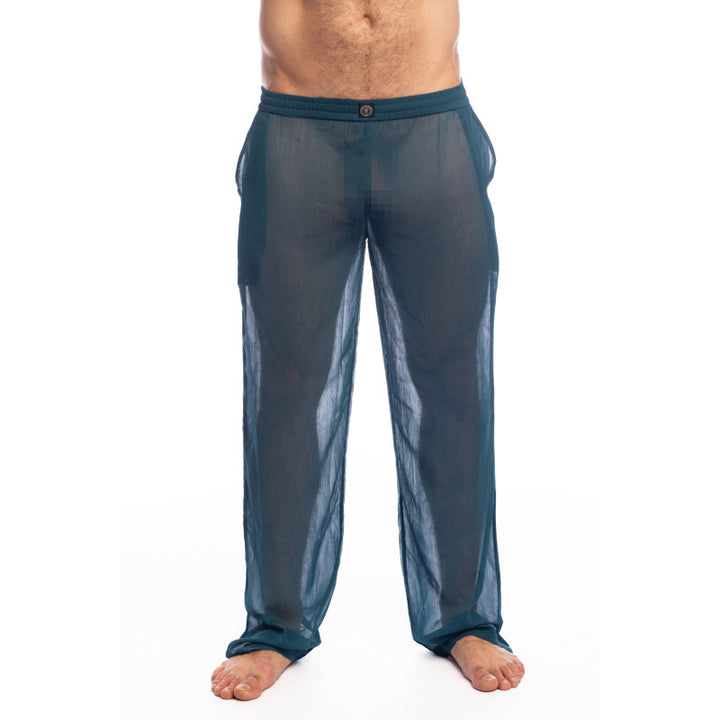 L Homme Chantilly Teal Blue - Lounge Pants