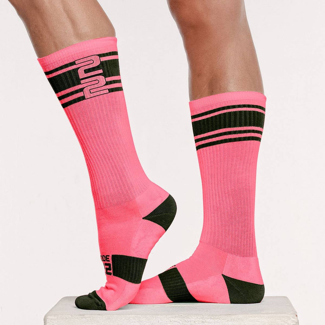 CODE 22 Active Neon Pink Socks | 8008-22: Pink / ONE SIZE