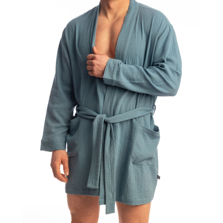 Palm Spring - Alizé Blue Dressing Gown