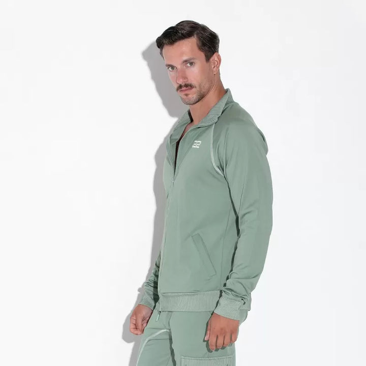 CODE 22 KHAKI REFLEX ZIP UP SWEATSHIRT